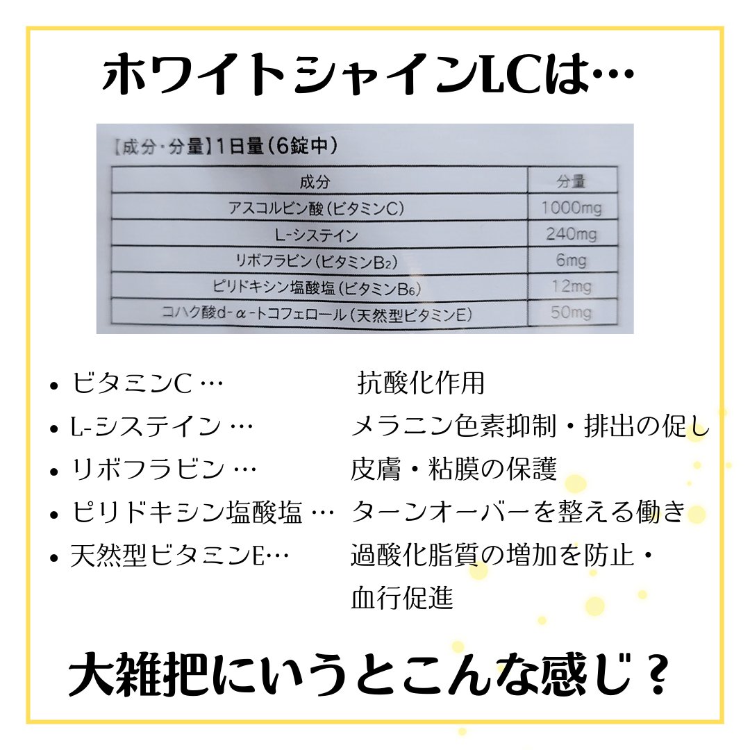 ホワイトシャインLC(医薬品)/ミナカラ/その他を使ったクチコミ（2枚目）