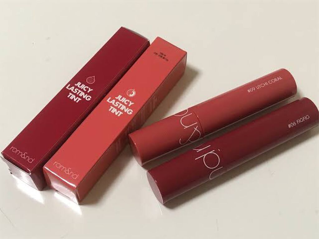 ジューシーラスティングティント/rom&nd/リップティントを使ったクチコミ(1枚目)