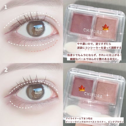 アイ カラー(チップ付)/ちふれ/アイシャドウパレットを使ったクチコミ(4枚目)