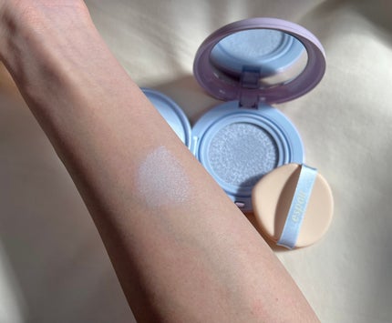 デューライクジェロー トーンアップクッション/espoir/化粧下地を使ったクチコミ(3枚目)