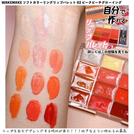 ソフトブラーリングアイパレット/wakemake/アイシャドウパレットを使ったクチコミ(9枚目)