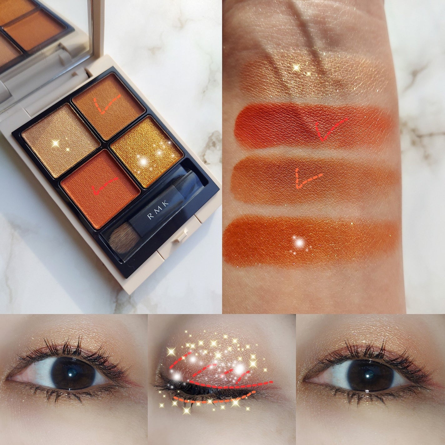 RMK シンクロマティック アイシャドウパレット/RMK/アイシャドウパレットを使ったクチコミ(5枚目)