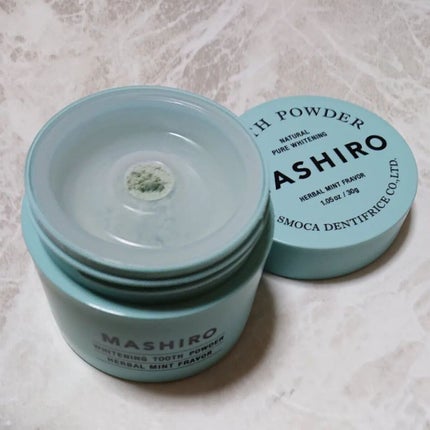MASHIRO 薬用ホワイトニングパウダー ハーブミント/MASHIRO/歯磨き粉を使ったクチコミ(4枚目)