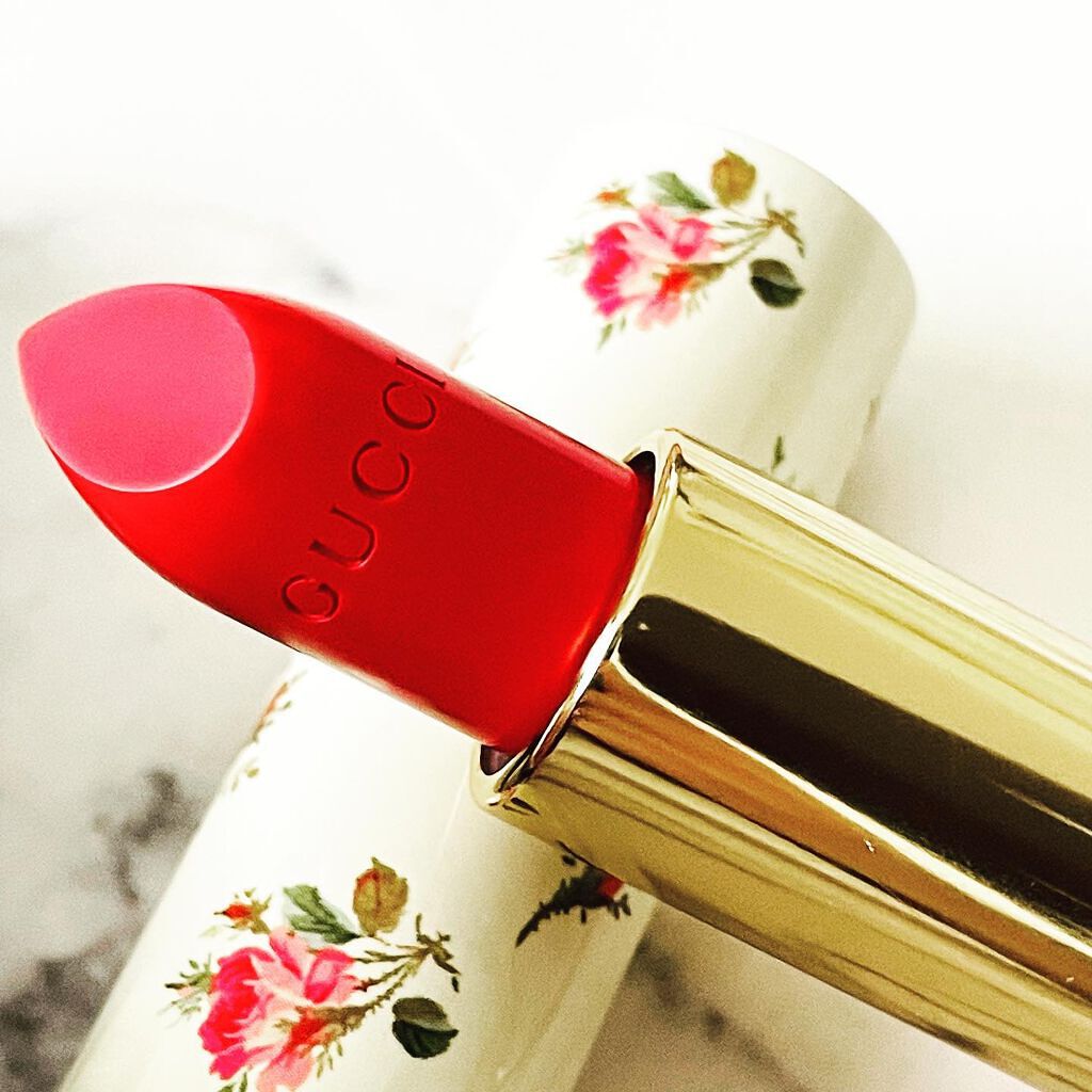 グッチ ルージュ ア レーヴル ヴォワル/GUCCI beauty/口紅を使ったクチコミ（3枚目）