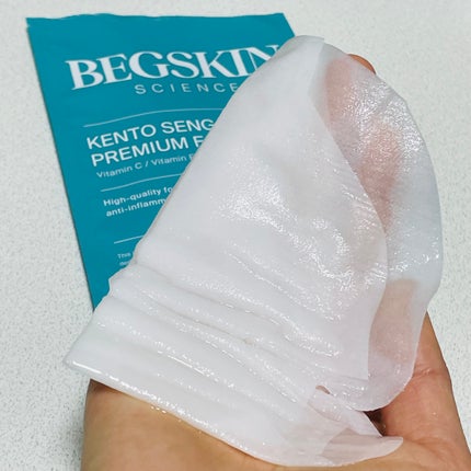 KENTO SENGA PREMIUM FACEPACK/BEGSKIN SCIENCE/シートマスク・パックを使ったクチコミ(2枚目)