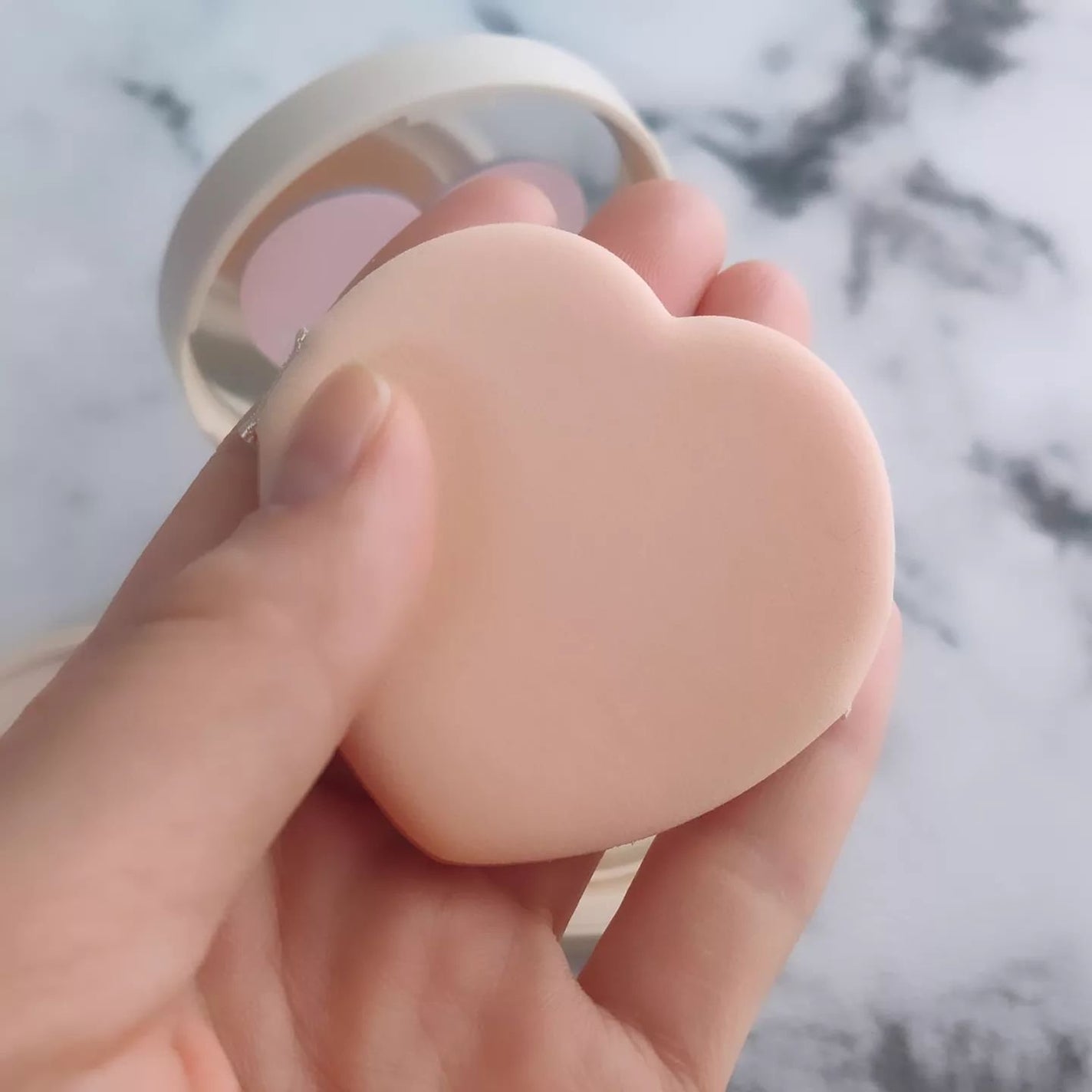 ハートシカクッション/klarcebo/クッションファンデーションを使ったクチコミ(3枚目)