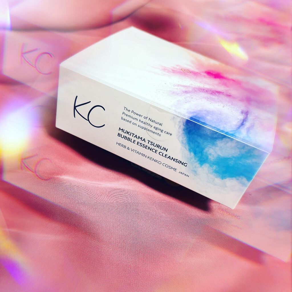 KC むきタマつるん 発泡美容液クレンジング/ハーブ健康本舗/クレンジングジェルを使ったクチコミ（1枚目）