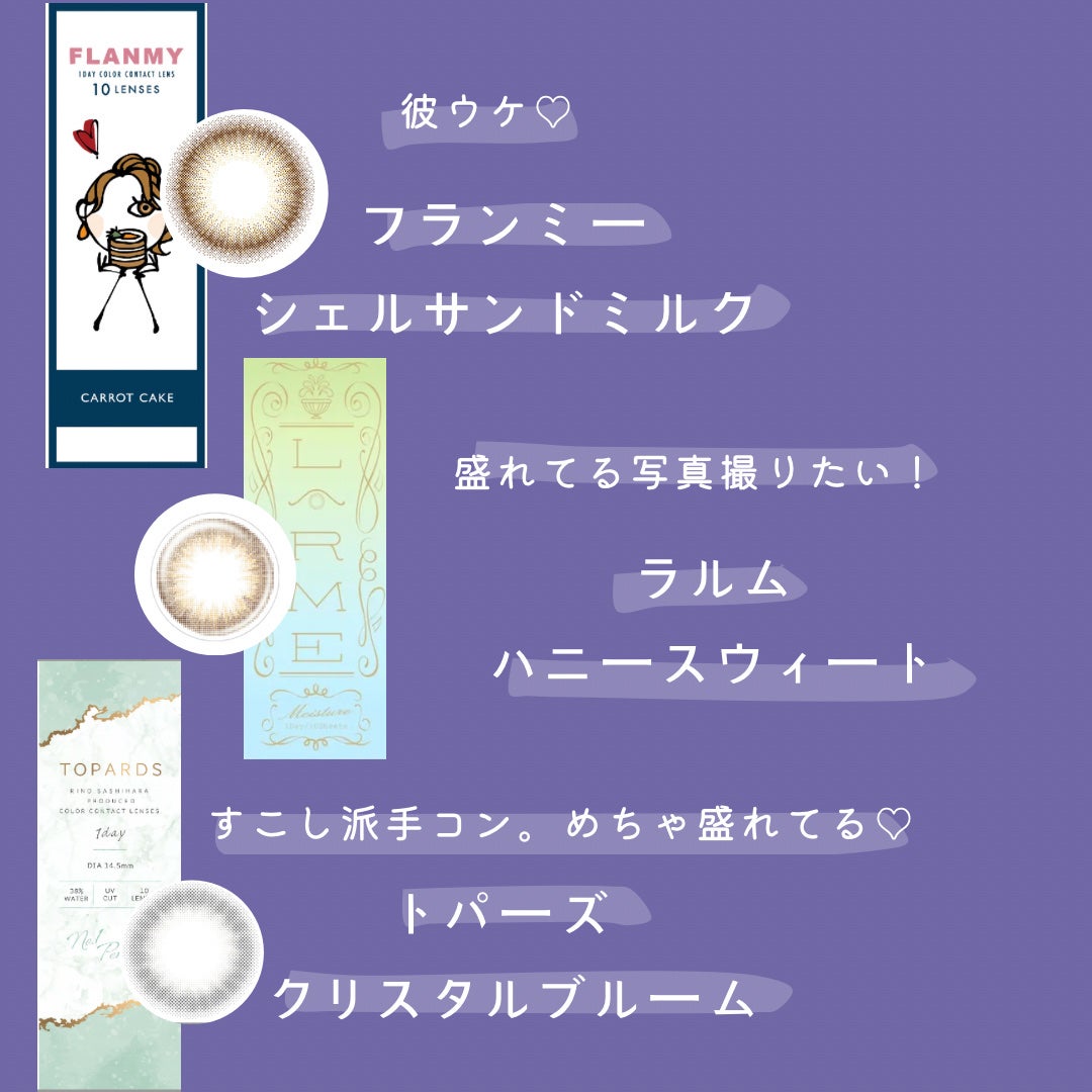 LARME MOISTURE UV(ラルムモイスチャーUV)/LARME/カラーコンタクトレンズを使ったクチコミ(2枚目)