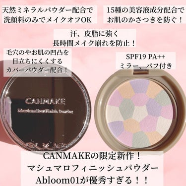 マシュマロフィニッシュパウダー　～Abloom～/キャンメイク/プレストパウダーを使ったクチコミ（2枚目）