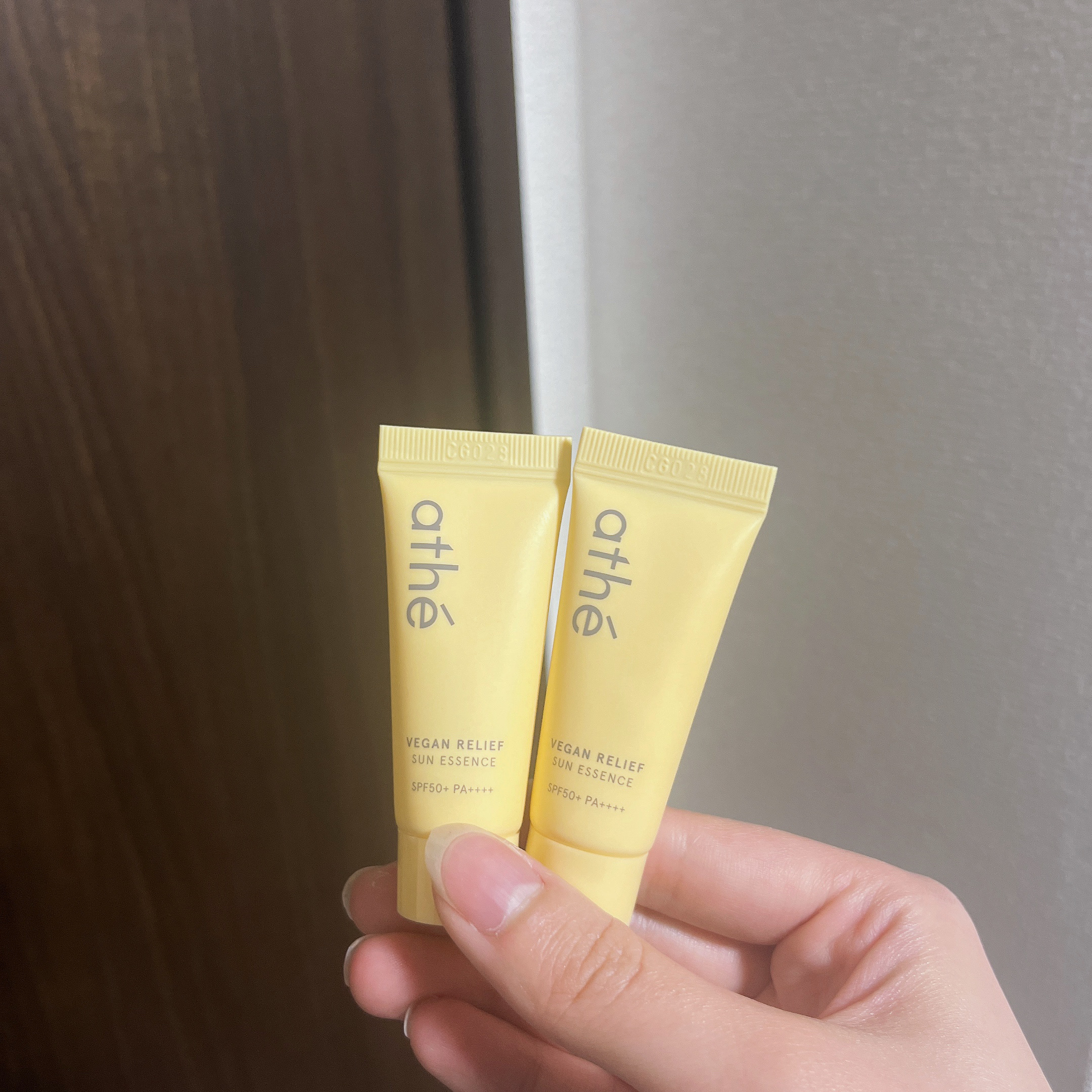 athé ヴィーガン リリーフ サン クリームのクチコミ「___

日焼け止め職人こと
韓国コスメアッテの新作UV
届いて歓喜🥹🪽💖

___

ath.....」（3枚目）