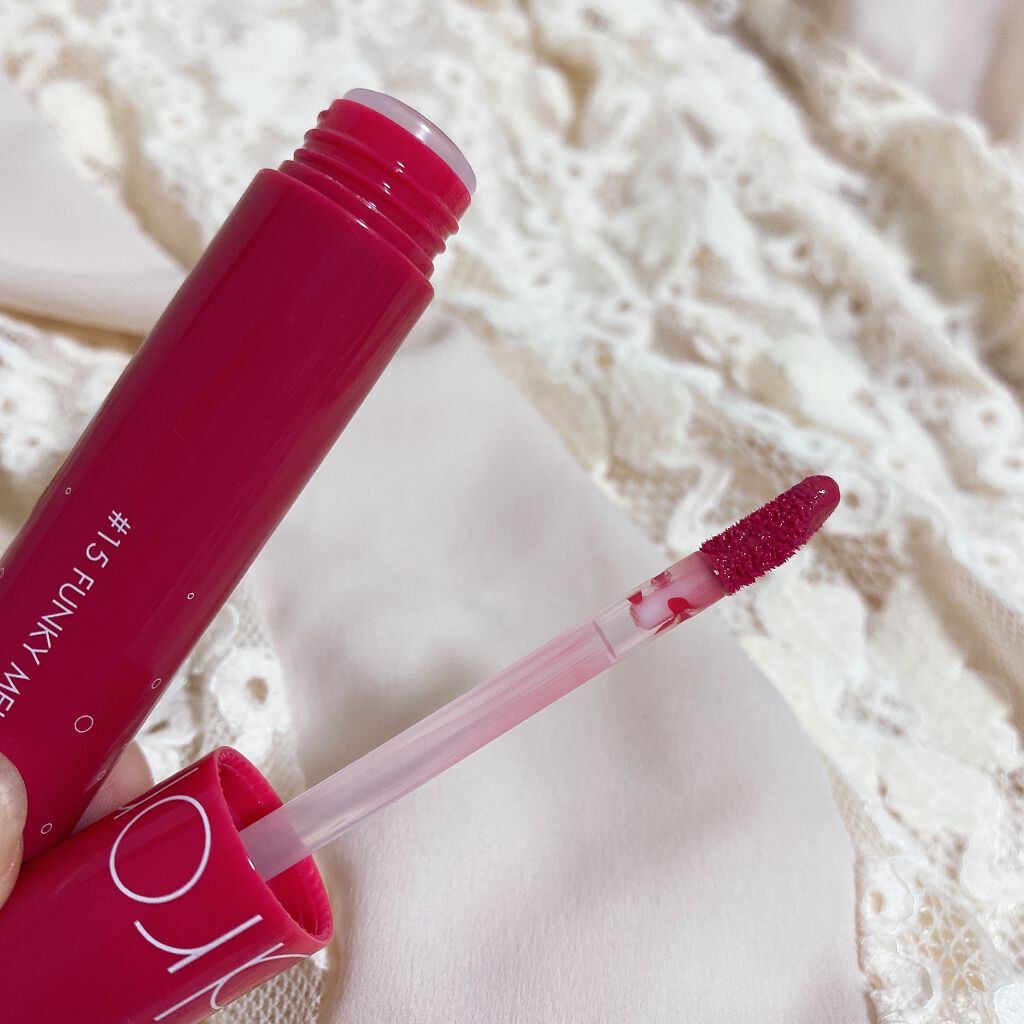 ジューシーラスティングティント/rom&nd/リップティントを使ったクチコミ(2枚目)