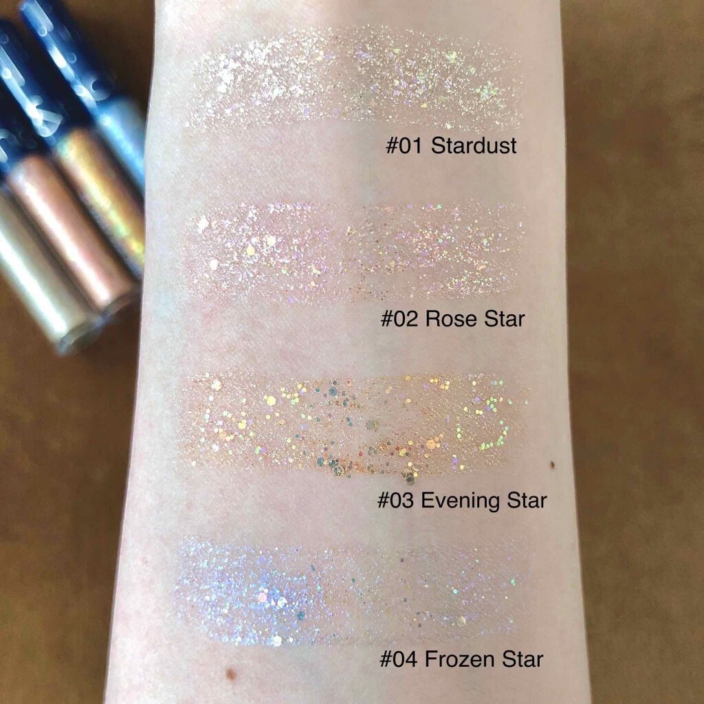 リキッド グリッター シャドウ/rom&nd/グリッターを使ったクチコミ（2枚目）