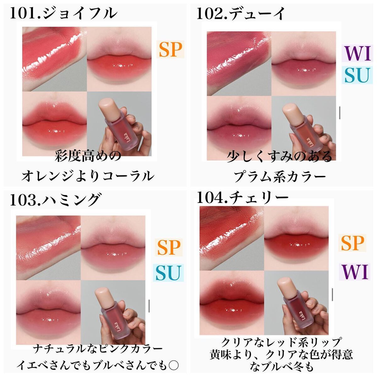 フルーティーグラムティント/Laka/リップティントを使ったクチコミ(2枚目)