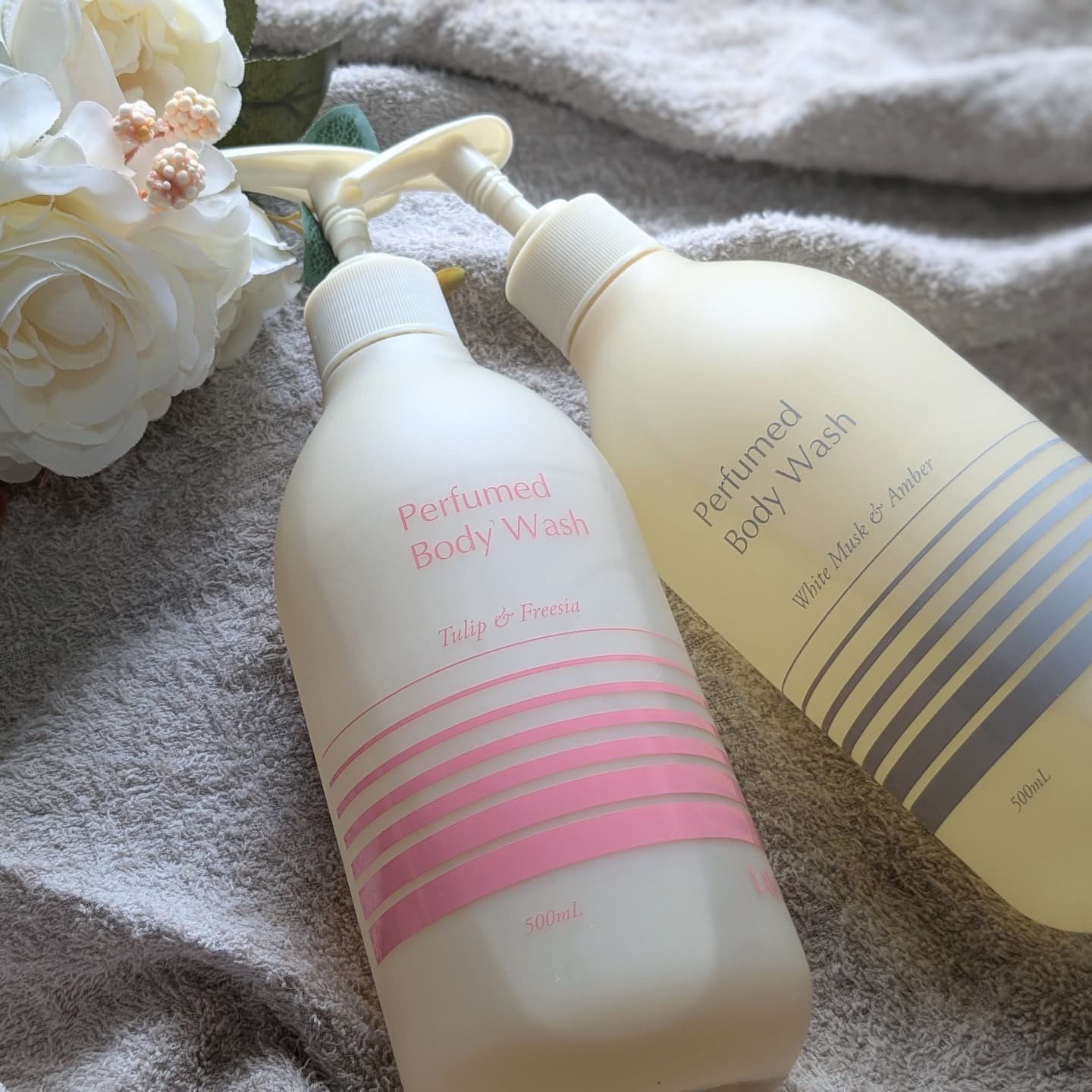 パフューム ボディウォッシュ チューリップ&フリージア/LAVOIR/ボディソープを使ったクチコミ（1枚目）
