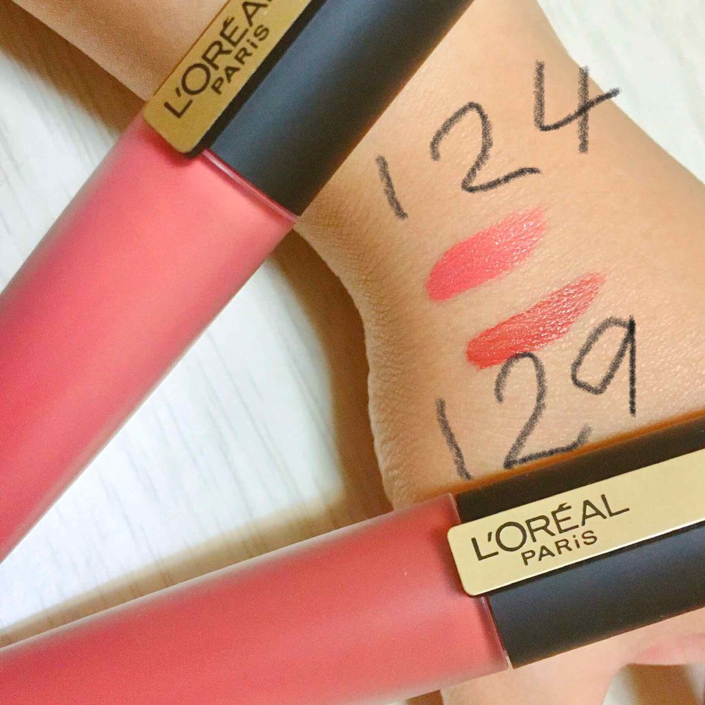 ルージュシグネチャー /ロレアル パリ/リップグロスを使ったクチコミ(2枚目)