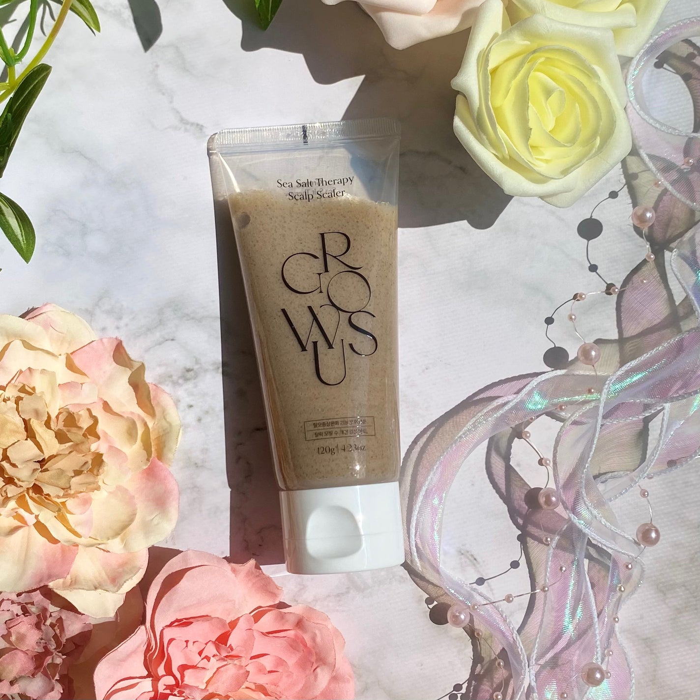 シーソルトセラピースカルプスケーラー/GROWUS/ヘッドスクラブを使ったクチコミ(6枚目)