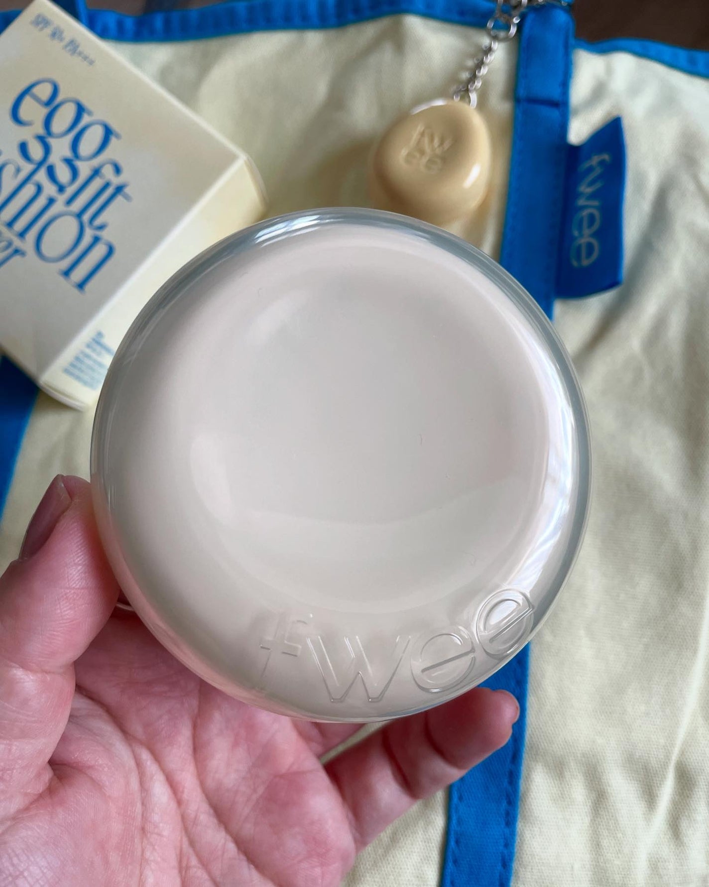 フィー リップアンドチーク ブラーリープリンポット/fwee/口紅を使ったクチコミ(3枚目)