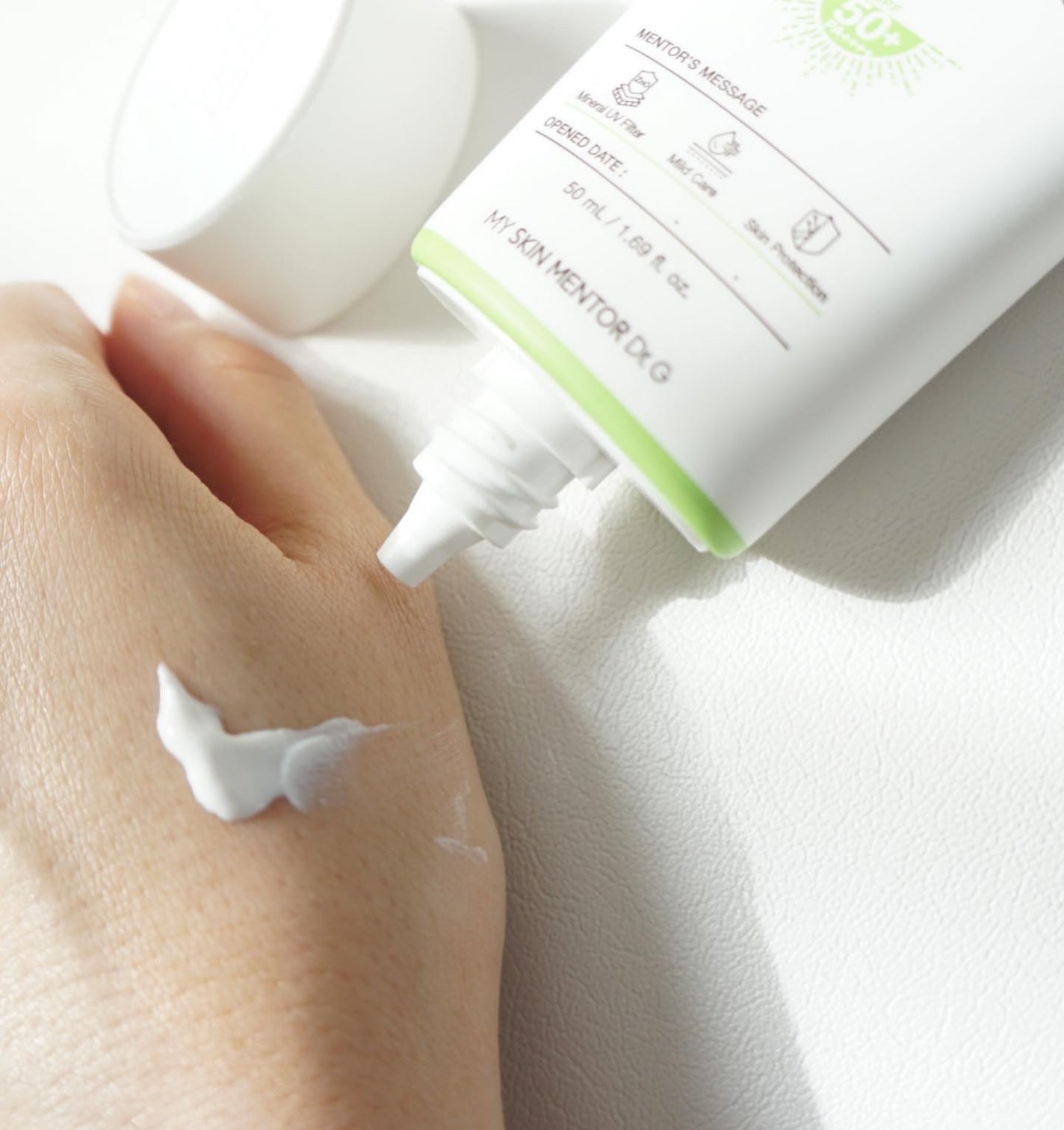 グリーンマイルドアップサンプラス/Dr.G/日焼け止めクリームを使ったクチコミ(3枚目)