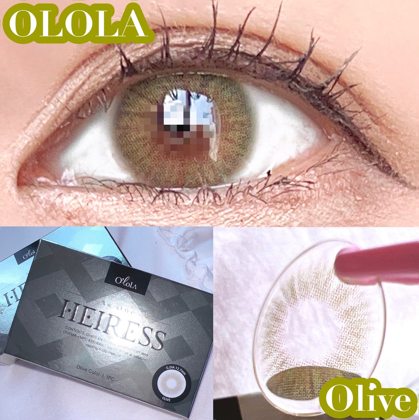 エアリス(Heiress)/OLOLA/カラーコンタクトレンズを使ったクチコミ(1枚目)