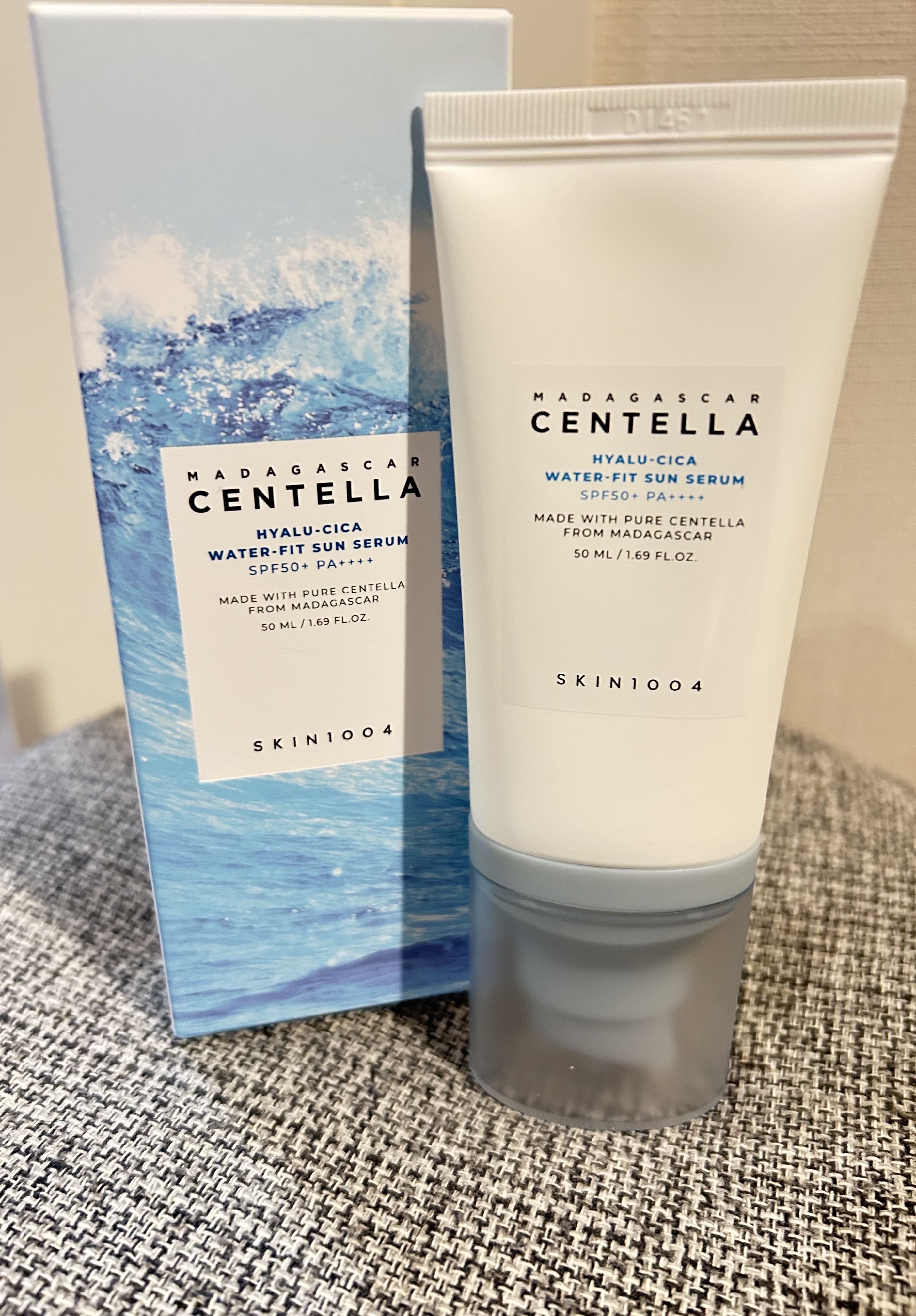 ヒアルーシカ ウォーターフィット サンセラム/SKIN1004/日焼け止めローションを使ったクチコミ（1枚目）