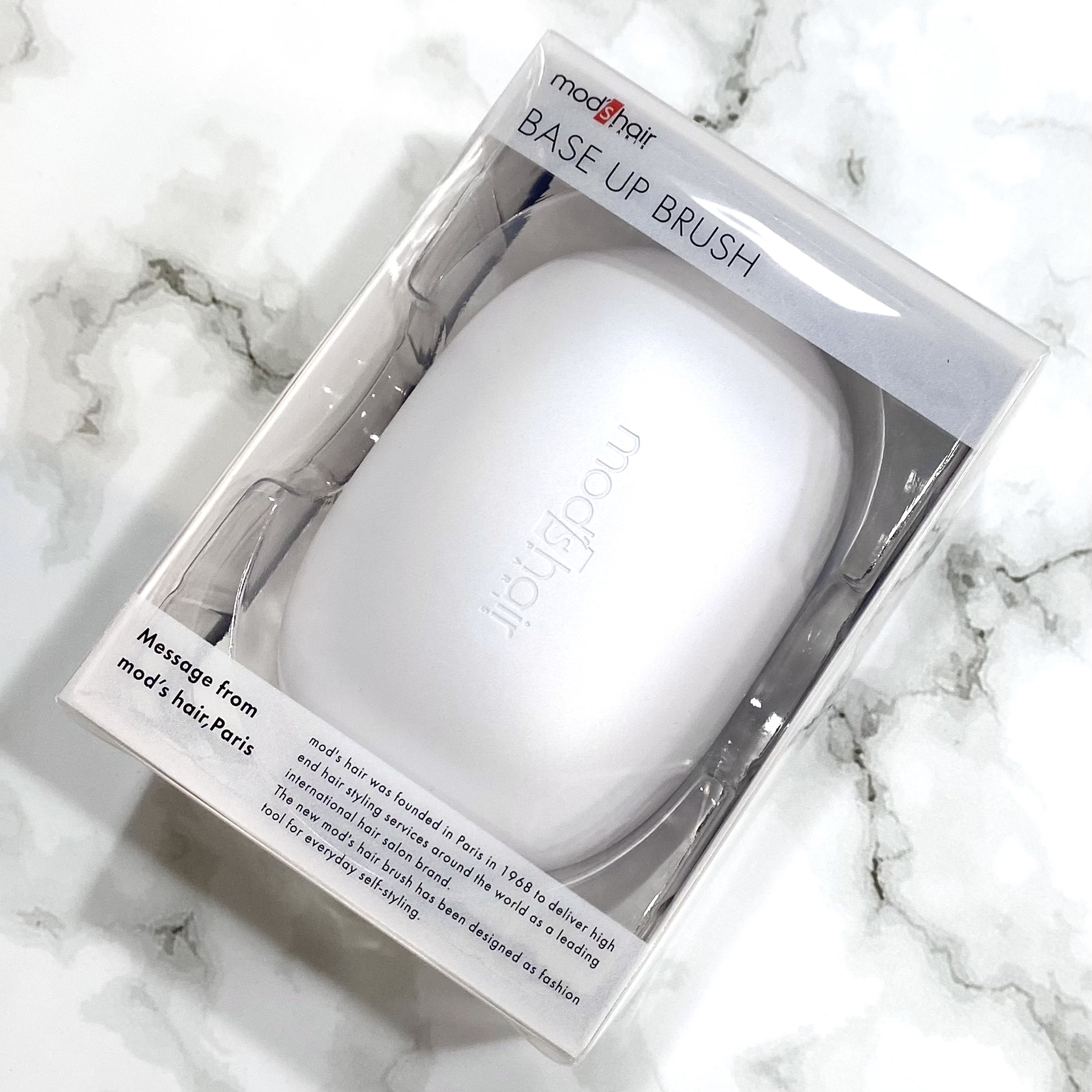 スタイリッシュ ベースアップブラシ（MHB-3070） ホワイト/mod's hair/ヘアブラシを使ったクチコミ（2枚目）