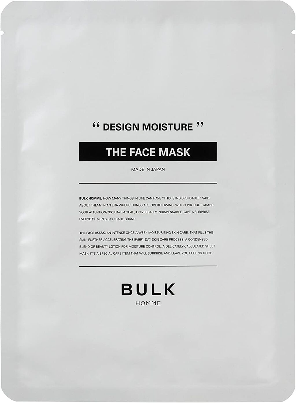 THE FACE MASK BULK HOMME