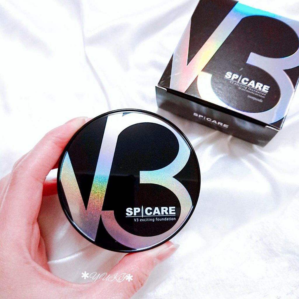 V3 エキサイティングファンデーション/SPICARE/クッションファンデーションを使ったクチコミ(2枚目)