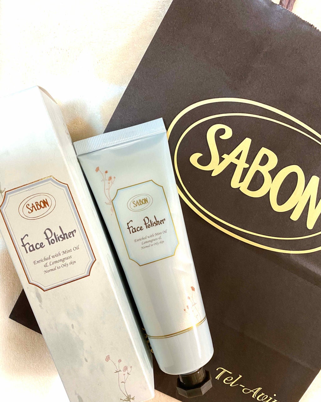 フェイスポリッシャー リフレッシング(ミント)/SABON/スクラブ・ゴマージュを使ったクチコミ(1枚目)