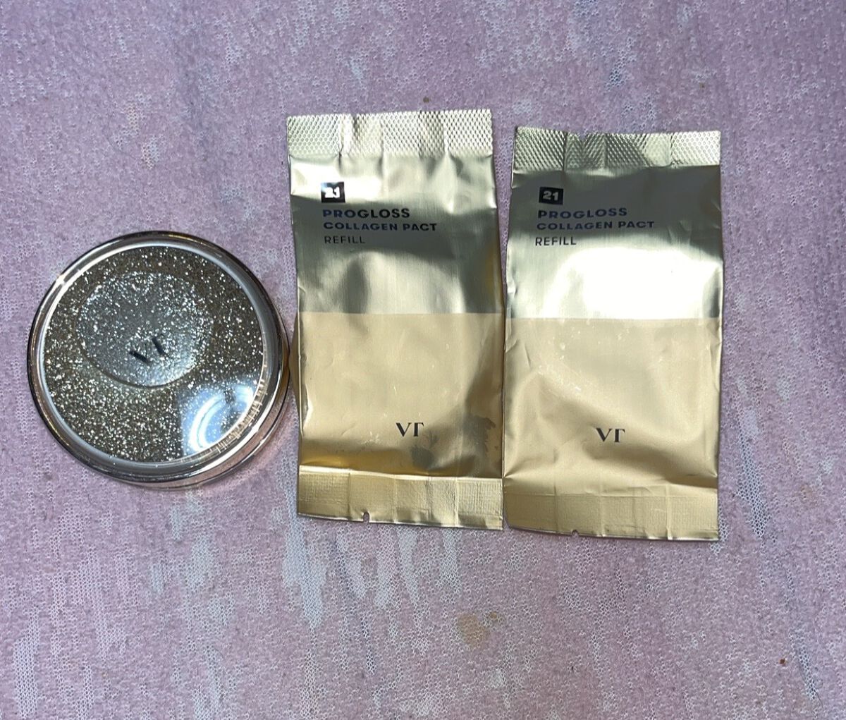 プログロス コラーゲンパクト/VT/クリーム・エマルジョンファンデーションを使ったクチコミ(1枚目)