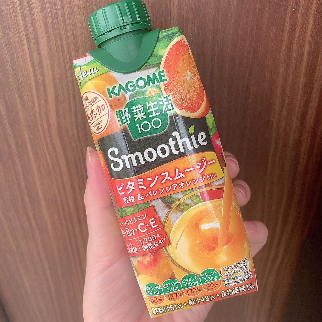野菜生活１００ Smoothie グリーンスムージー/野菜生活１００/スムージーを使ったクチコミ（1枚目）