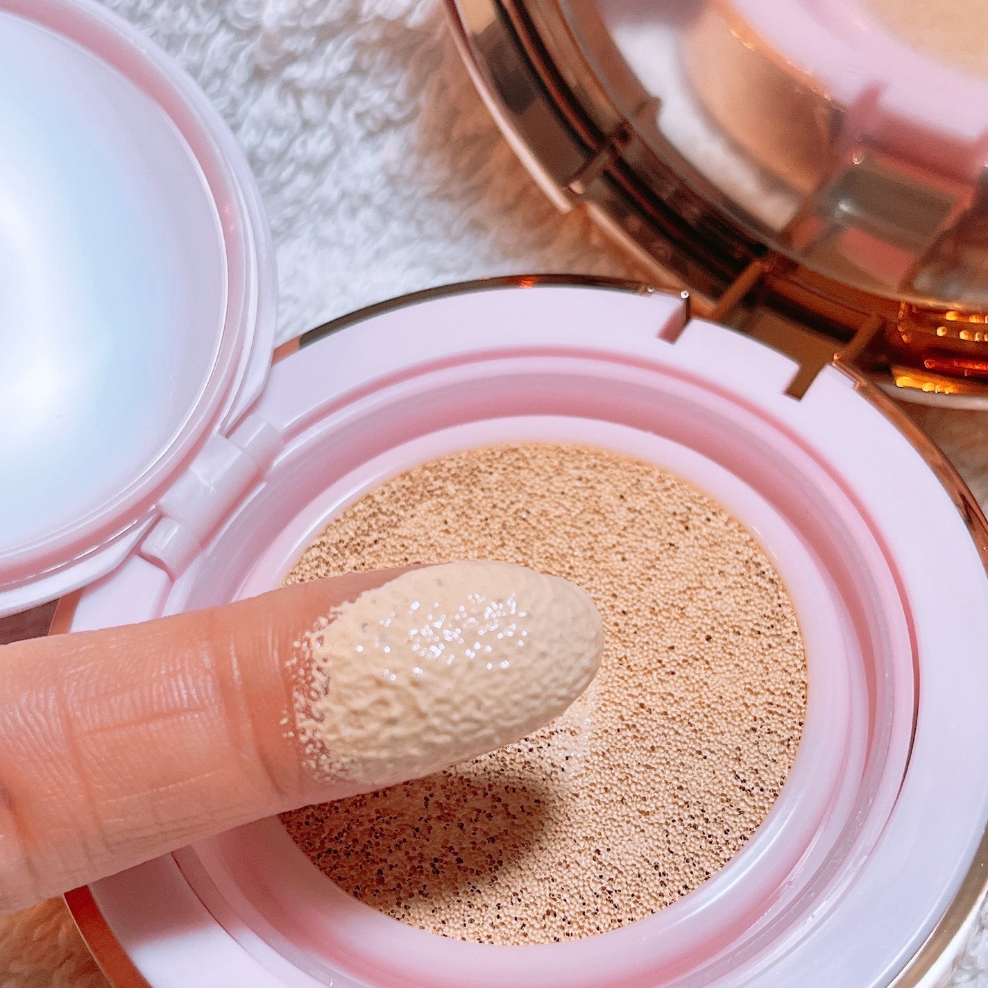 ピンクティーツリーカバーアップグロウクッション/APLIN/クッションファンデーションを使ったクチコミ(6枚目)