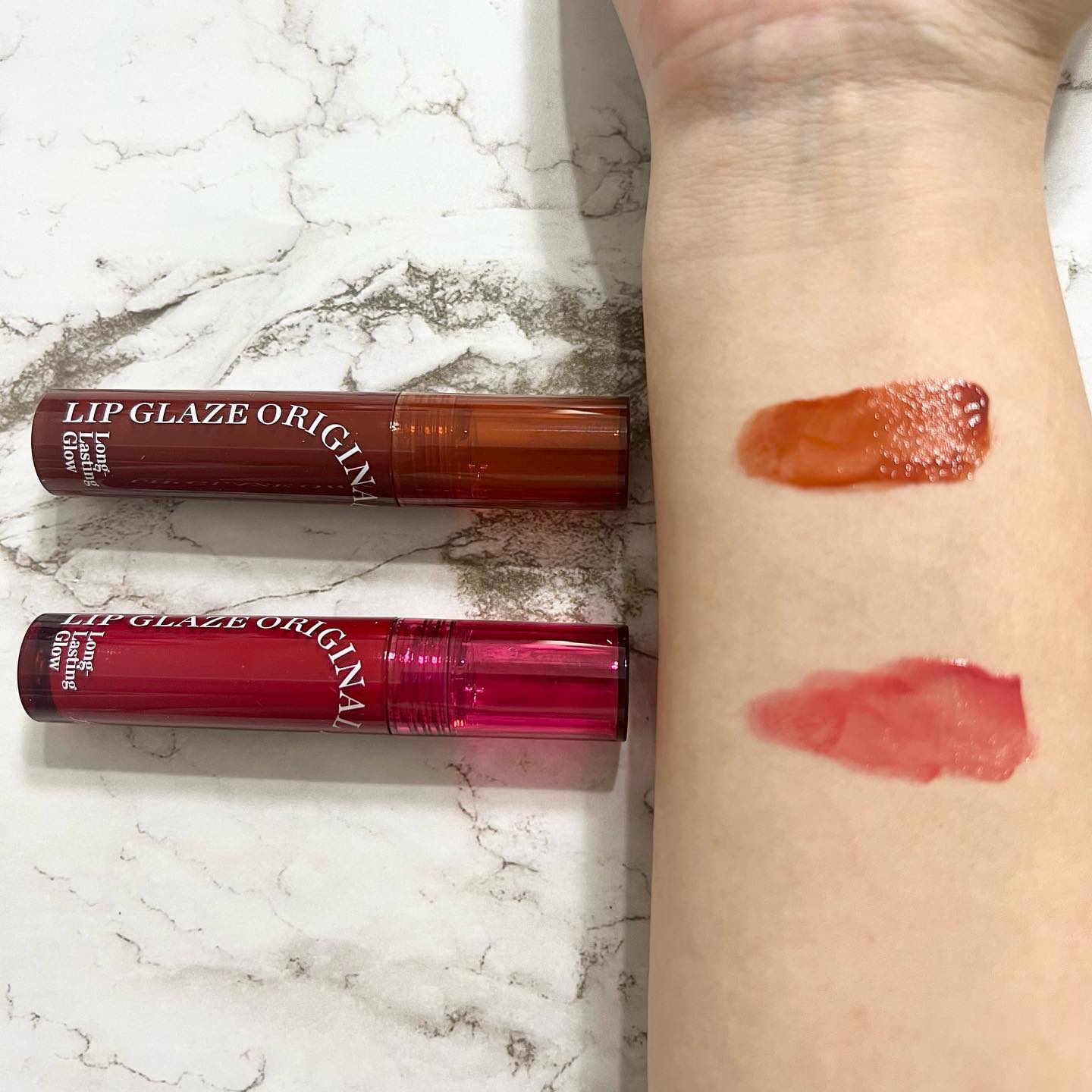 新品2個セットザフェイスショップFMGTグローリップスティック01口紅 試してみたfmgt リップブラーリズムティント THE FACE SHOPの人気色