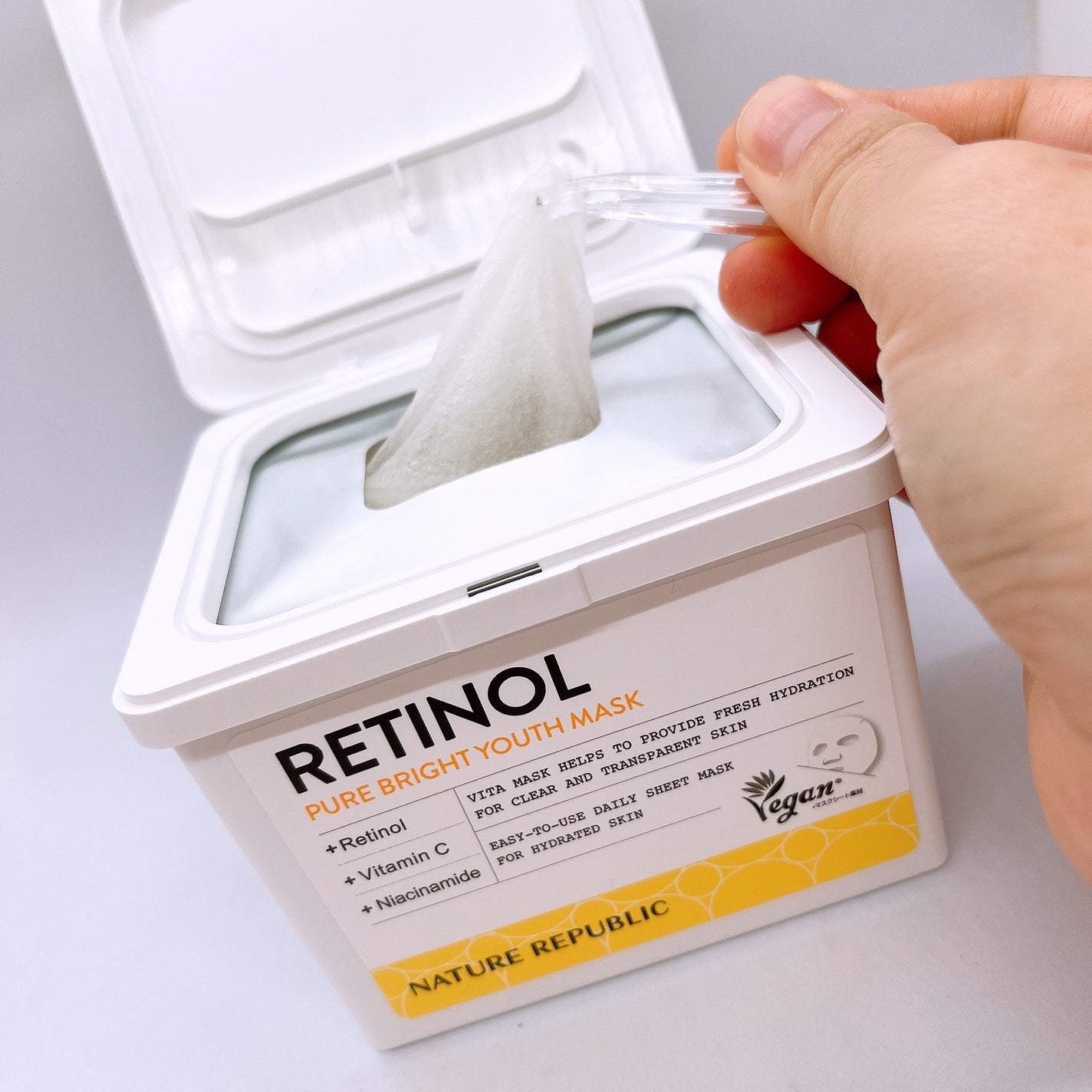 キューブマスク レチノール/ネイチャーリパブリック/シートマスク・パックを使ったクチコミ(3枚目)