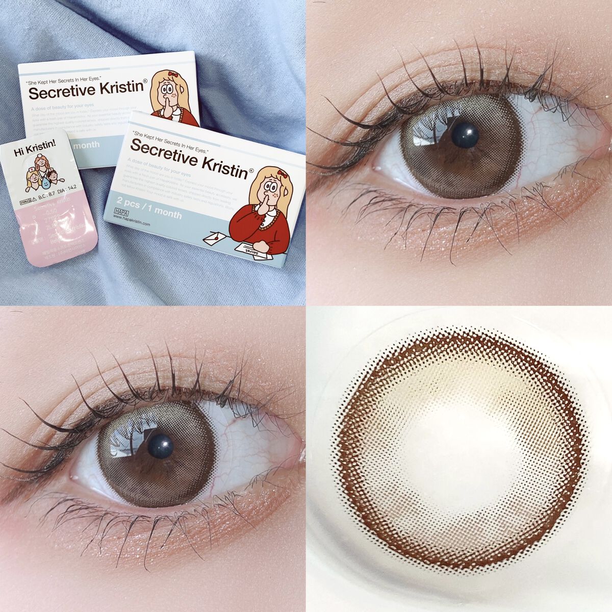 Secretive Kristen/Hapa kristin/カラーコンタクトレンズを使ったクチコミ（3枚目）