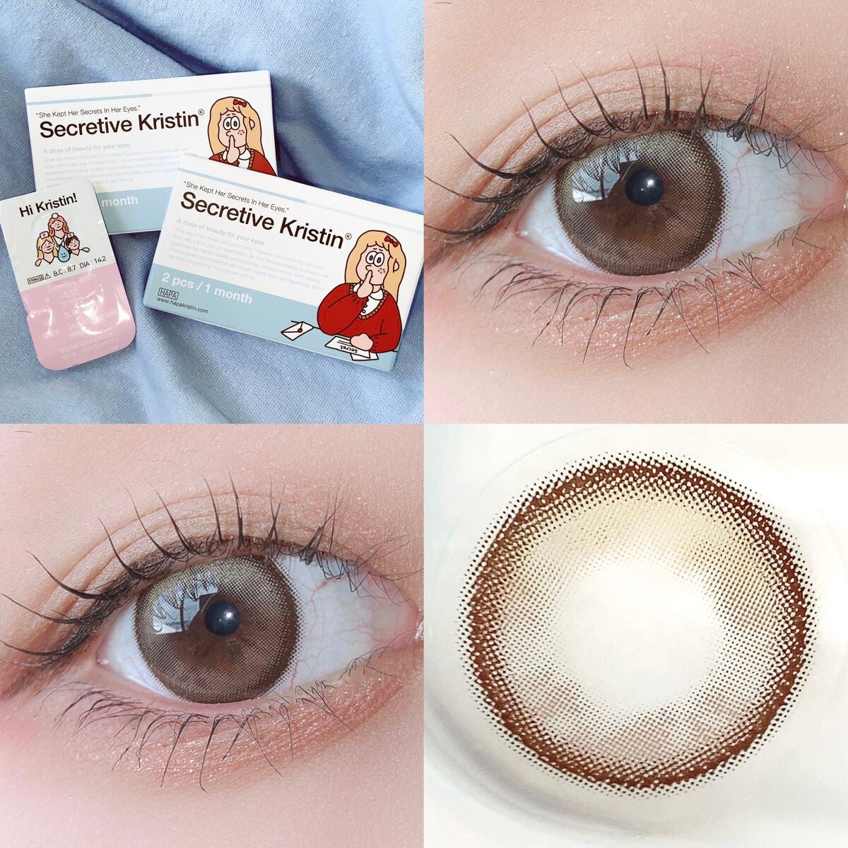 Secretive Kristen/Hapa kristin/カラーコンタクトレンズを使ったクチコミ(3枚目)