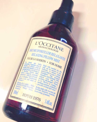 リラクシング ピローミスト/L'OCCITANE/ファブリックミストを使ったクチコミ（1枚目）