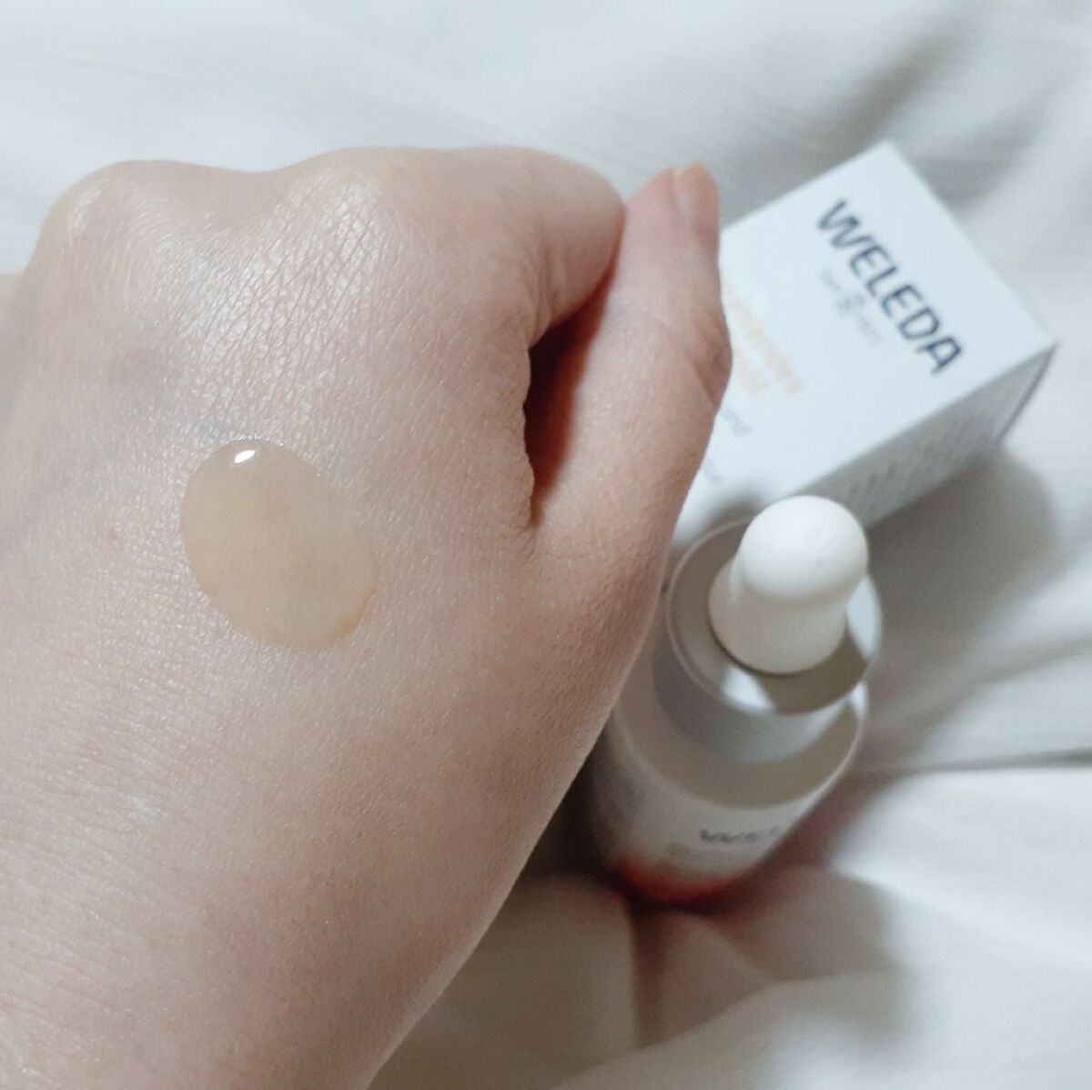 ざくろ フェイシャルオイル/WELEDA/フェイスオイルを使ったクチコミ（3枚目）