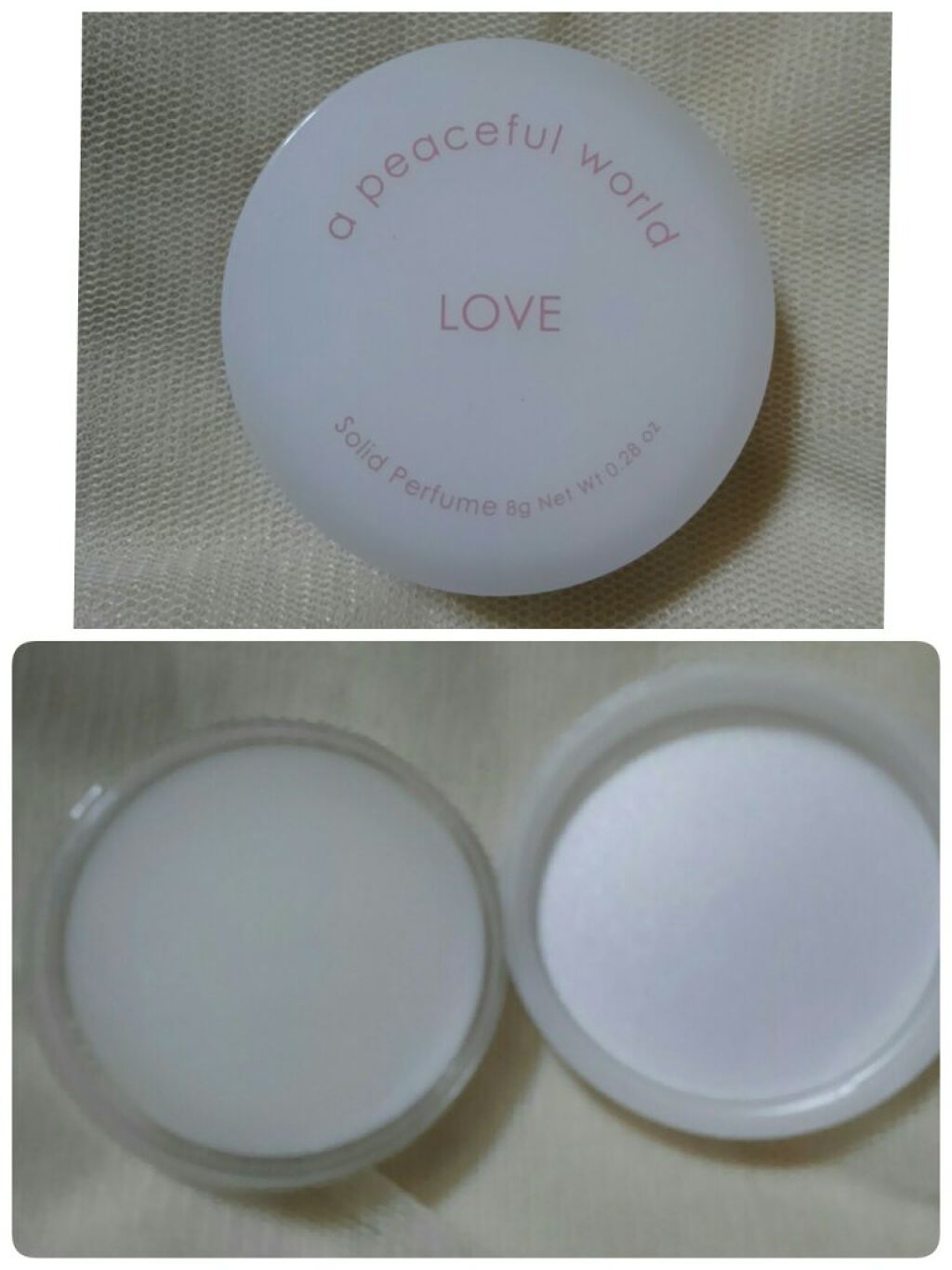 HUG ソリッドパフューム/a peaceful world/練り香水を使ったクチコミ（3枚目）