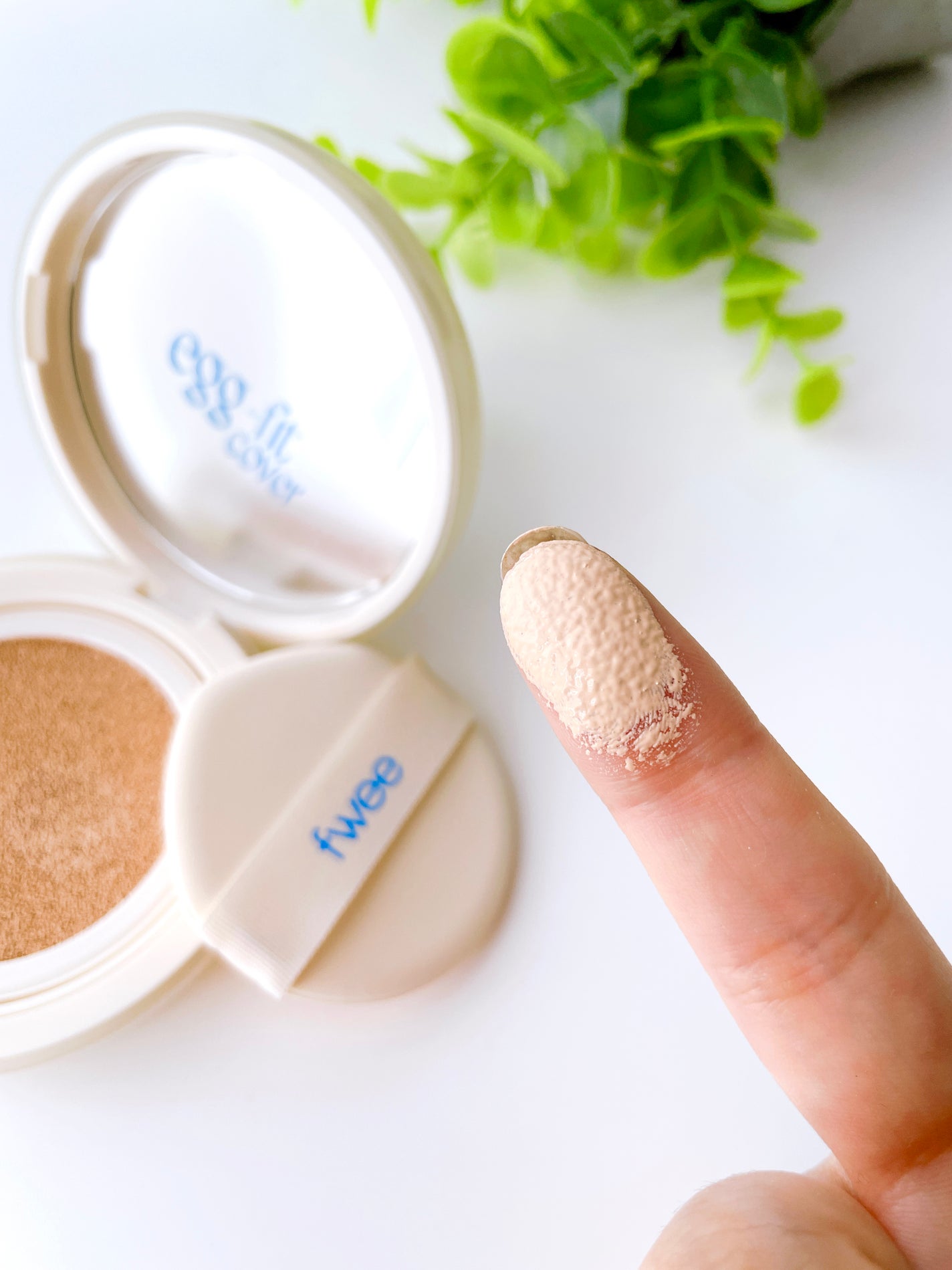 フィー クッションエッグフィットカバー/fwee/クッションファンデーションを使ったクチコミ(3枚目)