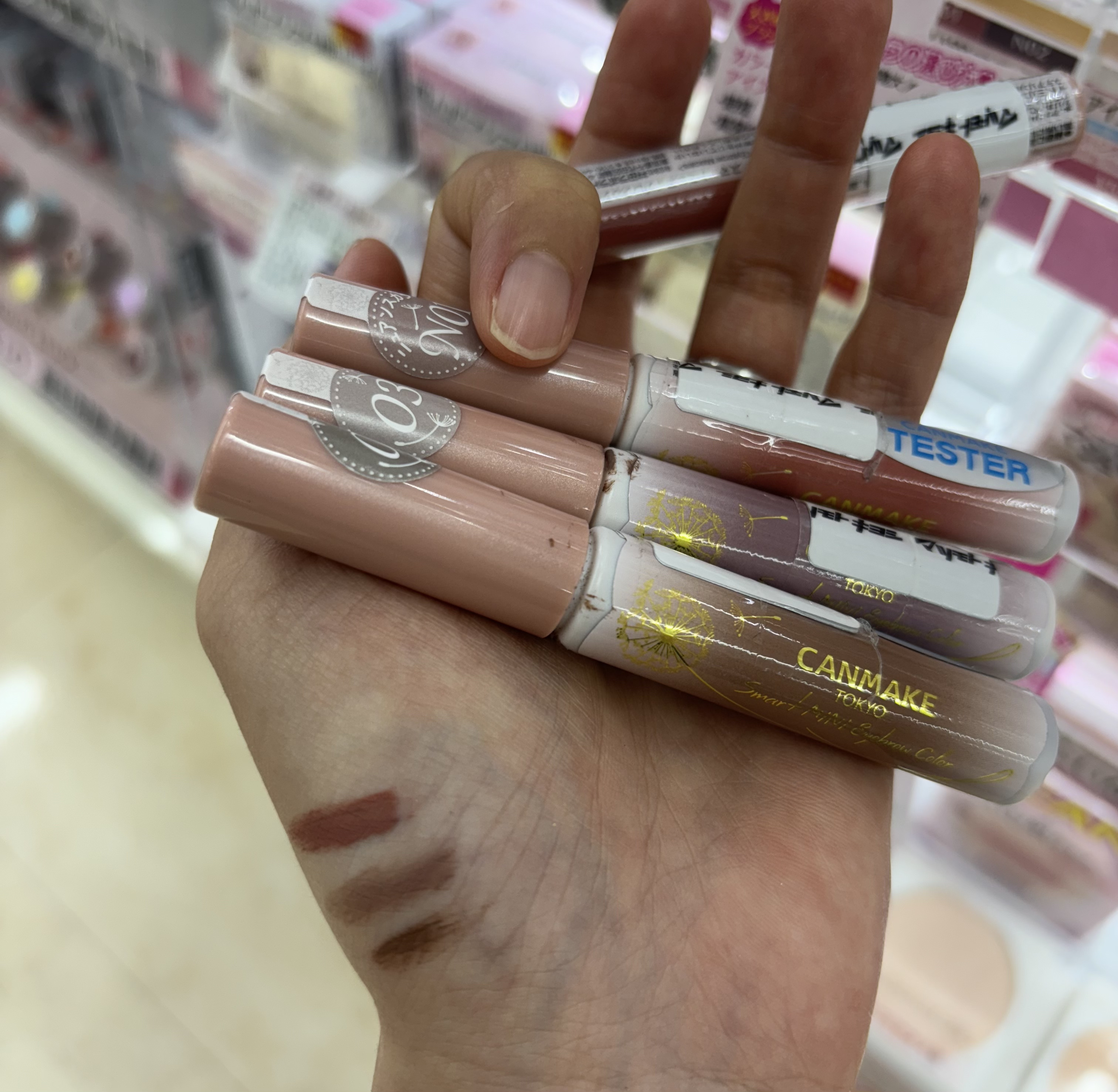 スマートミニアイブロウカラー/キャンメイク/眉マスカラを使ったクチコミ（2枚目）