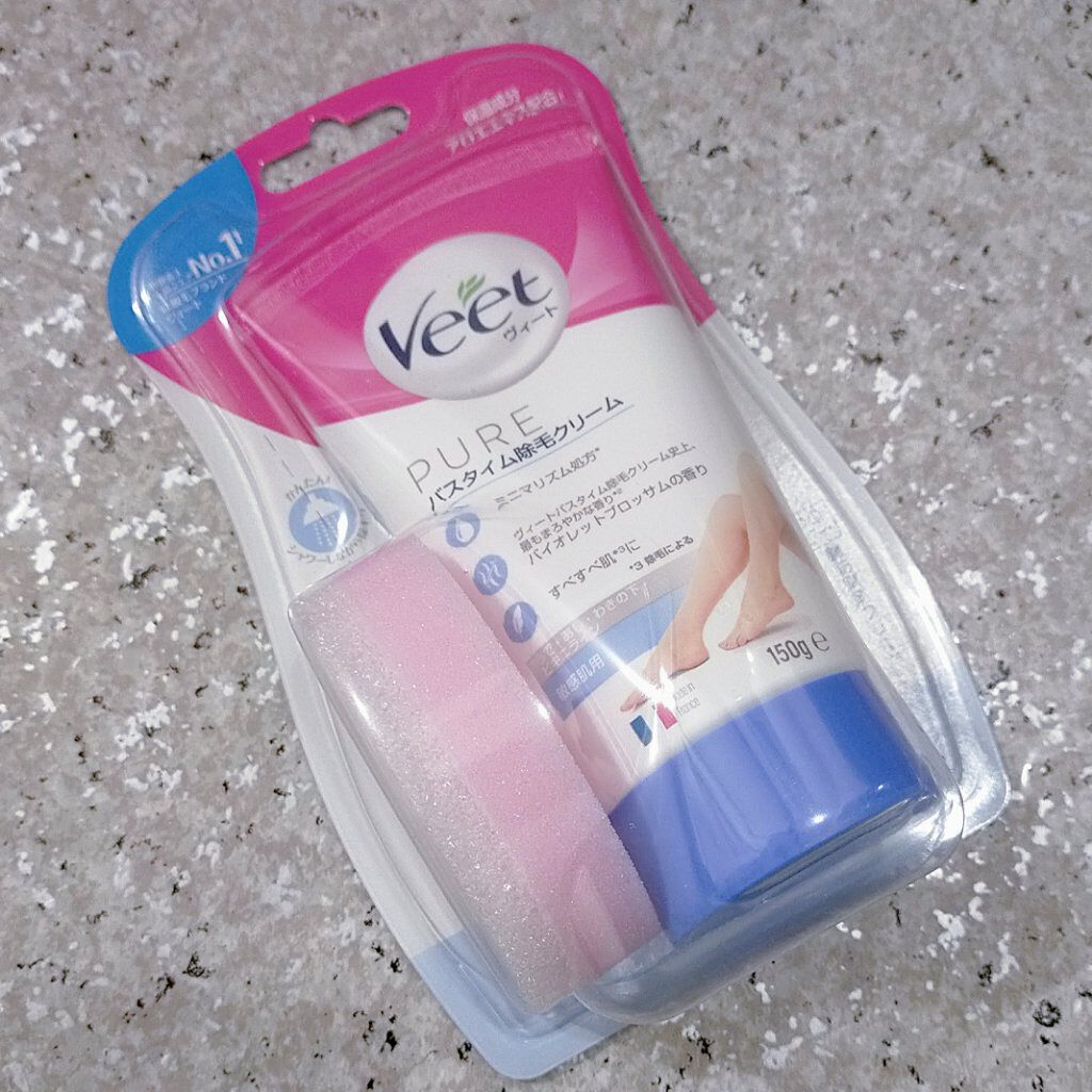 バスタイム除毛クリーム 敏感肌用/Veet/除毛クリームを使ったクチコミ（1枚目）