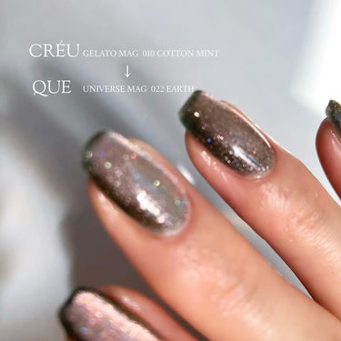 sato 🕊 self nail🫧🤍 on LIPS 「𝗆𝖺𝗀𝗇𝖾𝗍𝖺𝗋𝗍🔮𝗆𝗒𝗇𝖺𝗂𝗅𝗌♡CRÉUGELATOMAG..」（3枚目）