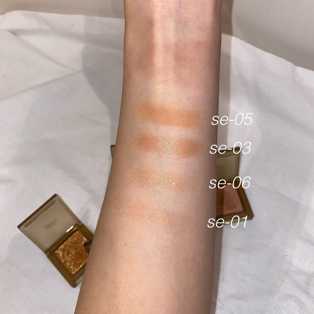 single eye color(mable)/la peau de gem./単色アイシャドウを使ったクチコミ(4枚目)