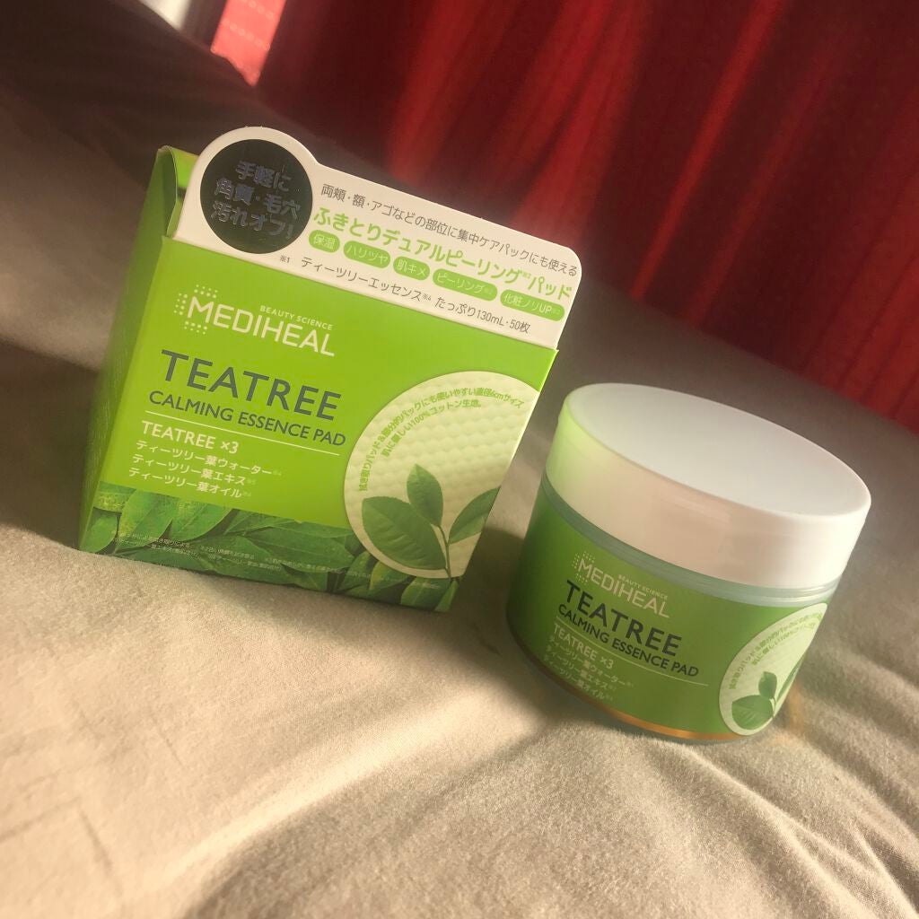 ティーツリーカーミングエッセンスパッド/MEDIHEAL/トナーパッドを使ったクチコミ(1枚目)