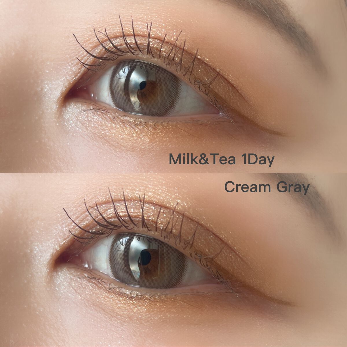 chuuLENS Milk&Tea 1day/chuu LENS/ワンデー（１DAY）カラコンを使ったクチコミ（3枚目）