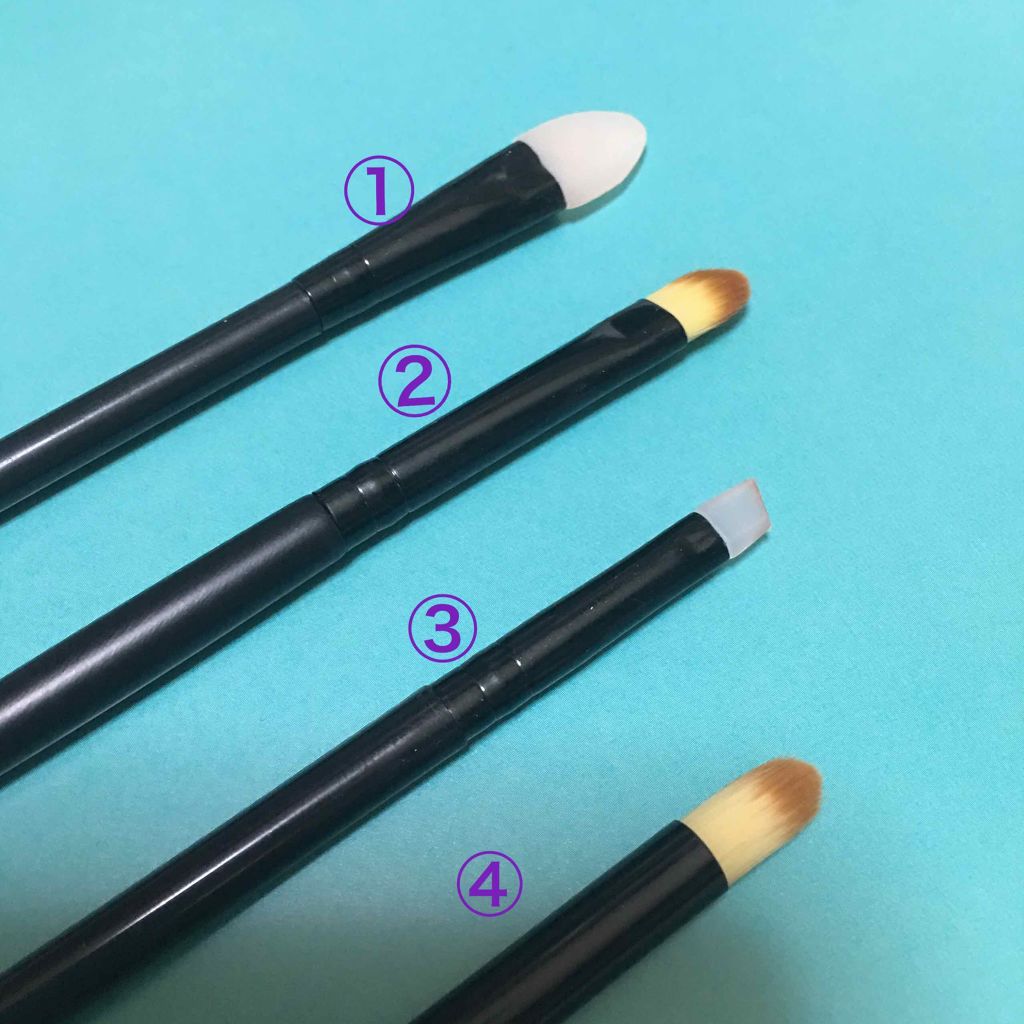 アイメイク4ブラシセット/ラッキーウィンク/メイクアップキットを使ったクチコミ（2枚目）