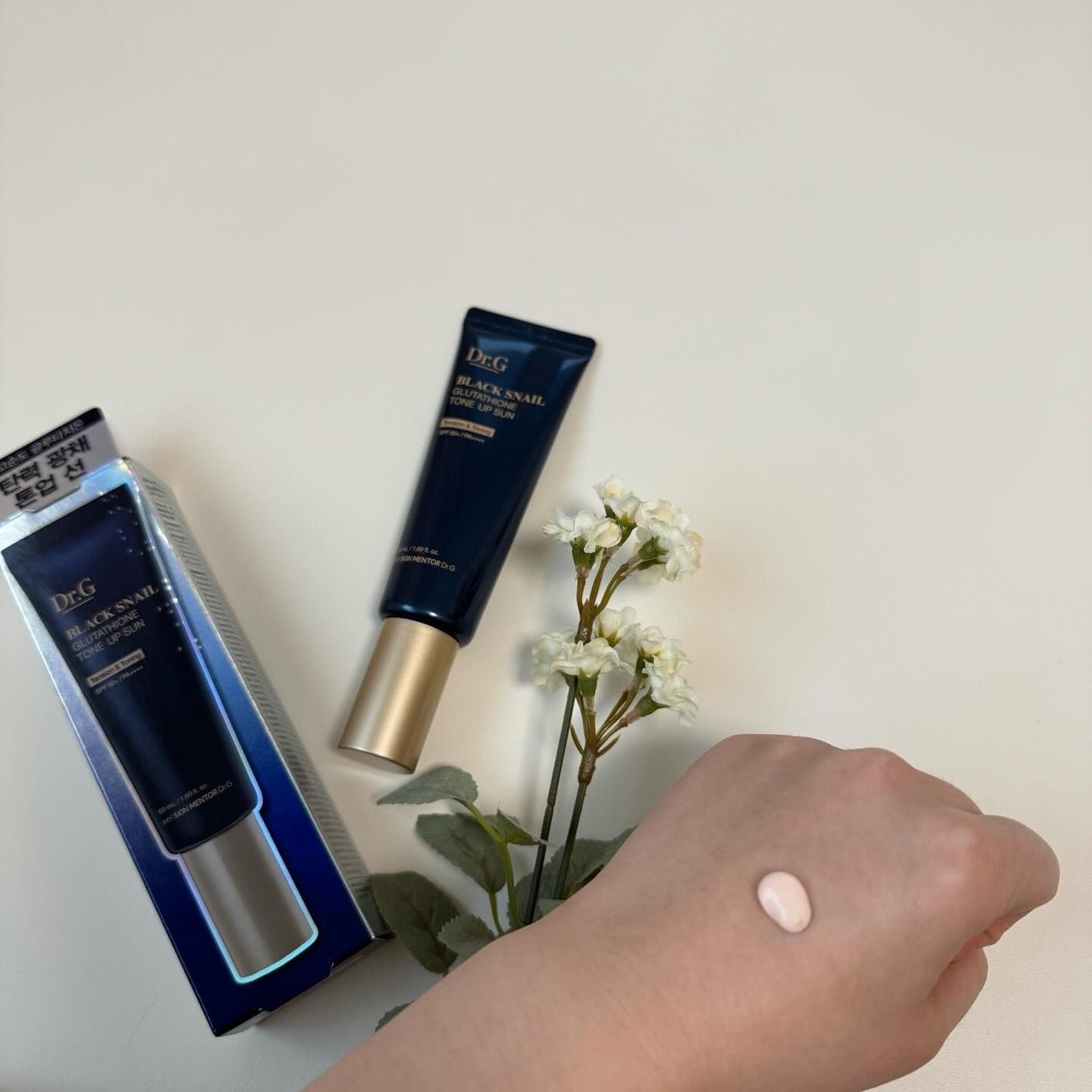 ブラックスネイルグルタチオントーンアップサン/Dr.G/日焼け止めクリームを使ったクチコミ(2枚目)