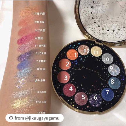 紫禁城アイシャドウパレット/故宫时空/アイシャドウパレットを使ったクチコミ(2枚目)