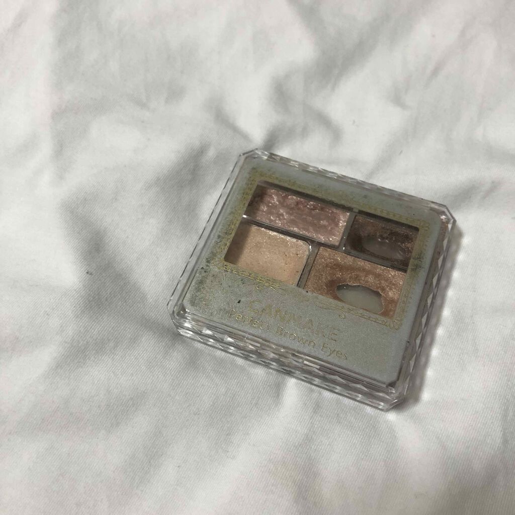 パーフェクトブラウンアイズ 04 スウィートブラウン/キャンメイク/ジェル・クリームアイシャドウを使ったクチコミ（1枚目）