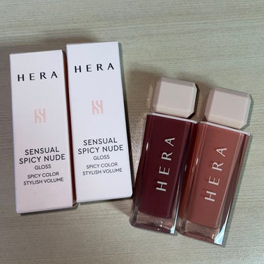 【使った商品】
HERA センシュアルスパイシーヌードグロス　432 No Hustle (2.3枚目)
462 Speechless (4枚目)
382 Red Lie (5枚目)

6枚目は上から3